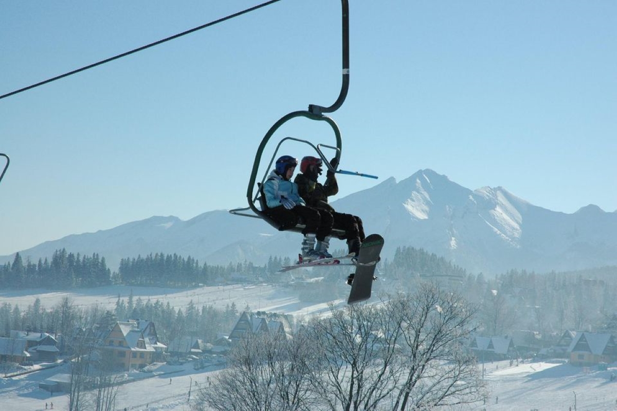 UFO ski resort in Poland, located in the Tatra Mountains